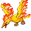 Imagen de Moltres en Pokémon Rojo Fuego y Verde Hoja