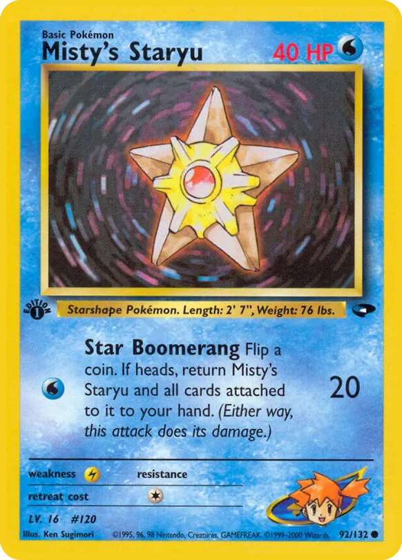 Misty's Staryu (Gym Challenge TCG) - WikiDex, la enciclopedia Pokémon