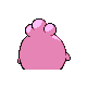 Imagen posterior de Igglybuff variocolor en Pokémon Oro HeartGold y Pokémon Plata SoulSilver