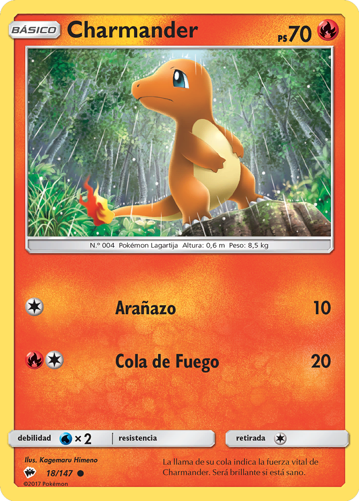 Charmander (Sombras Ardientes TCG) WikiDex, la enciclopedia Pokémon