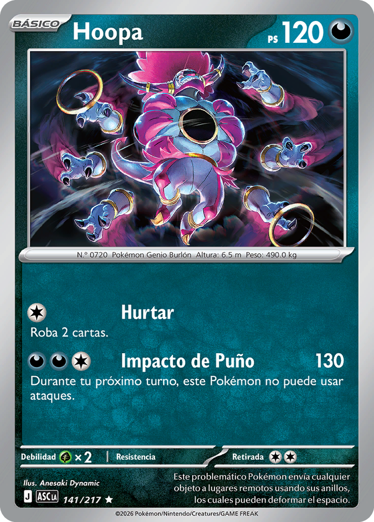 Hoopa (Ascenso Heroico TCG)/Hoopa (Héroes Ascendentes TCG) - WikiDex ...