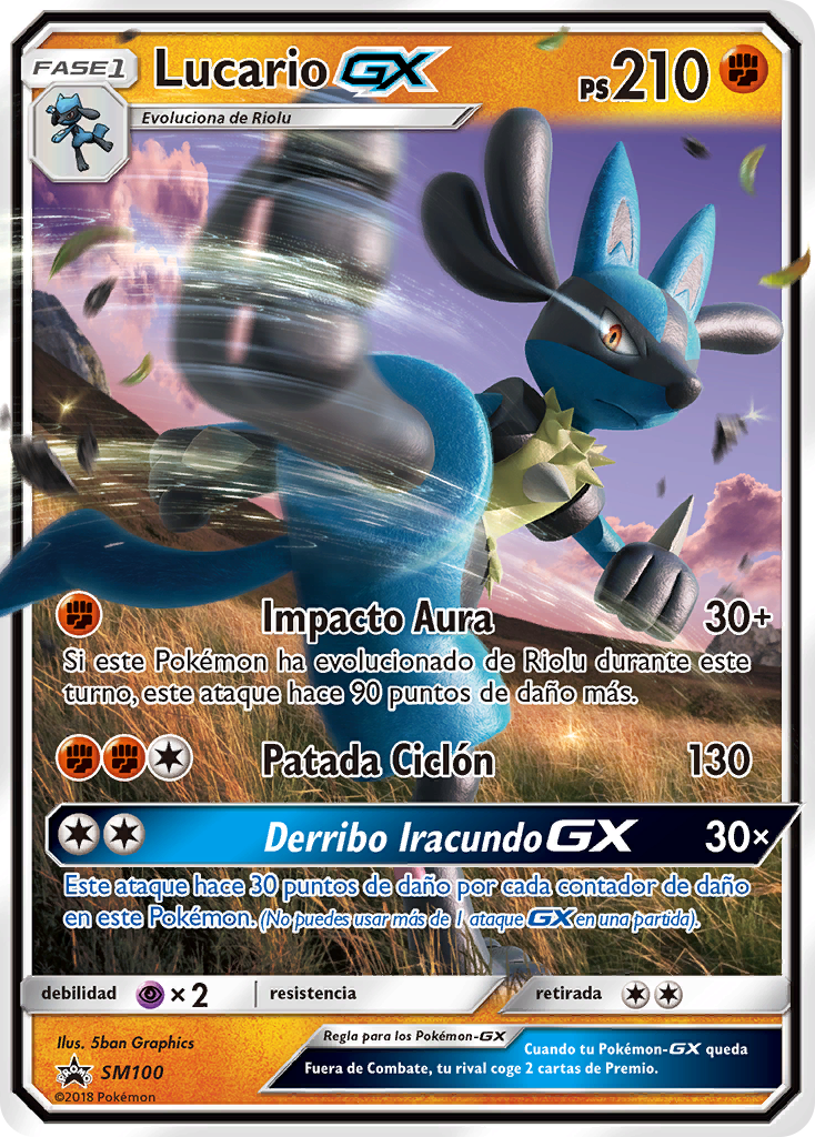 Lucario-GX (SM Promo 100 TCG) - WikiDex, la enciclopedia Pokémon