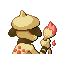 Imagen posterior de Smeargle variocolor en Pokémon Rojo Fuego y Pokémon Verde Hoja