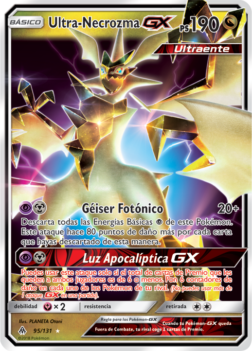 Superioridad coser Lujo Ultra-Necrozma-GX (Luz Prohibida TCG) - WikiDex, la enciclopedia Pokémon