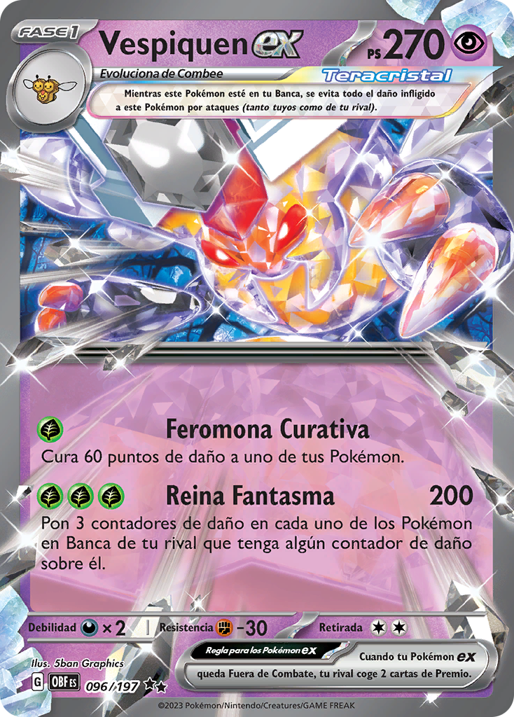Vespiquen ex (Llamas Obsidianas TCG) - WikiDex, la enciclopedia
