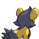 Imagen posterior de Luxio variocolor hembra en Pokémon Oro HeartGold y Pokémon Plata SoulSilver