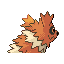 Imagen posterior de Zigzagoon variocolor en Pokémon Rojo Fuego y Pokémon Verde Hoja
