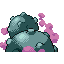 Imagen posterior de Weezing variocolor en Pokémon Rojo Fuego y Pokémon Verde Hoja