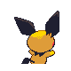 Imagen posterior de Pichu variocolor en Pokémon Platino