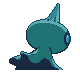 Imagen posterior de Shuppet variocolor en Pokémon Oro HeartGold y Pokémon Plata SoulSilver