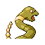 Imagen posterior de Ekans variocolor en Pokémon Rojo Fuego y Pokémon Verde Hoja