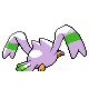 Imagen posterior de Wingull variocolor en Pokémon Platino