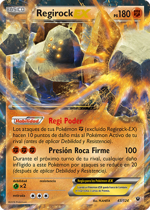 Regirock-EX (Destinos Enfrentados TCG) - WikiDex, la enciclopedia Pokémon