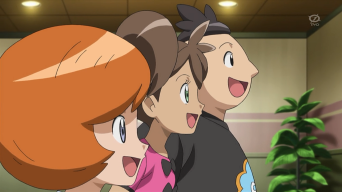 Archivo:EP883 Trovato, Xana y Benigno viendo el Gran espectáculo Pokémon.png