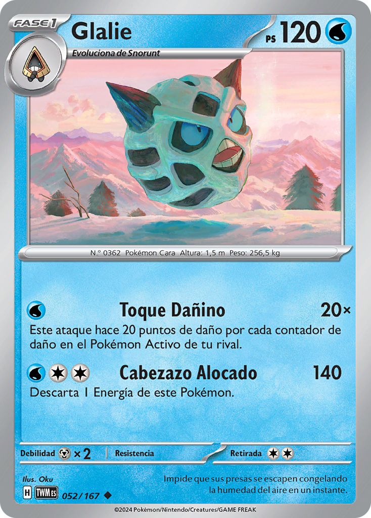 Glalie (Mascarada Crepuscular TCG) - WikiDex, la enciclopedia Pokémon