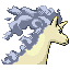 Imagen posterior de Rapidash variocolor en Pokémon Rojo Fuego y Pokémon Verde Hoja