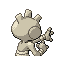 Imagen posterior de Tyrogue variocolor en Pokémon Rojo Fuego y Pokémon Verde Hoja