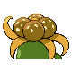 Imagen posterior de Gloom variocolor macho en Pokémon Platino