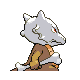 Imagen posterior de Marowak en Pokémon Diamante y Pokémon Perla