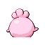 Imagen posterior de Igglybuff variocolor en Pokémon Rojo Fuego y Pokémon Verde Hoja
