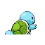 Imagen posterior de Squirtle variocolor en Pokémon Rojo Fuego y Pokémon Verde Hoja