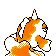 Imagen posterior de Goldeen variocolor en Pokémon Cristal