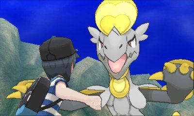 Archivo:Aparicion de Hakamo-o en la demo especial de Pokémon Sol y Luna.png