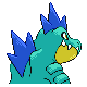 Imagen posterior de Feraligatr variocolor en Pokémon Platino