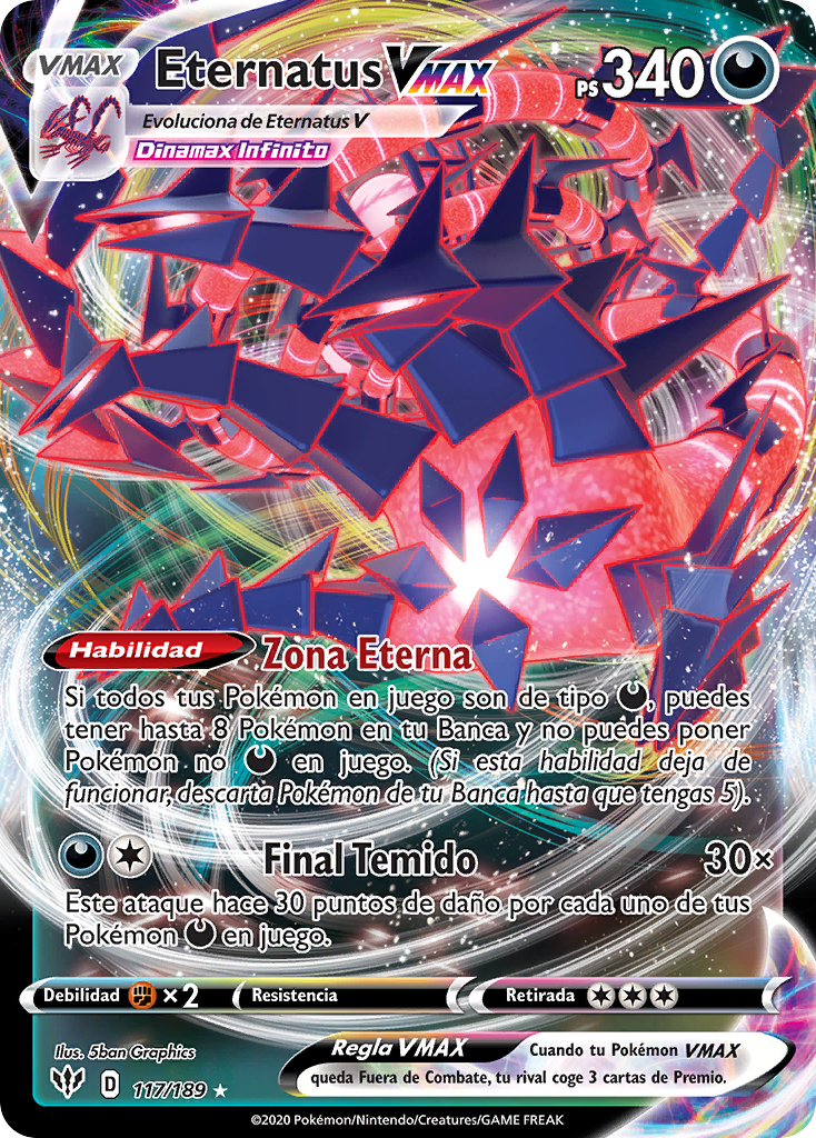 Eternatus vmax oscuridad incandescente tcg wikidex la enciclopedia