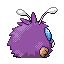 Imagen posterior de Venonat variocolor en Pokémon Rojo Fuego y Pokémon Verde Hoja
