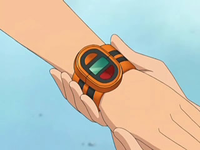 Poké Reloj más reciente de Barry/Benito en el anime.