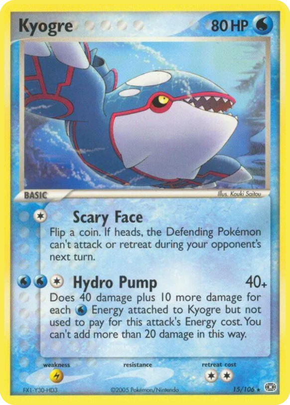 Kyogre (Emerald 15 TCG) WikiDex, la enciclopedia Pokémon