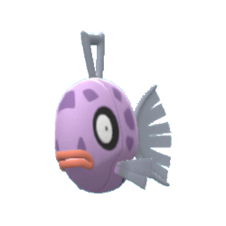 Feebas (escama bella equipada, evolucionará cuando se intercambie)
