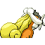 Imagen posterior de Raikou variocolor en Pokémon Esmeralda