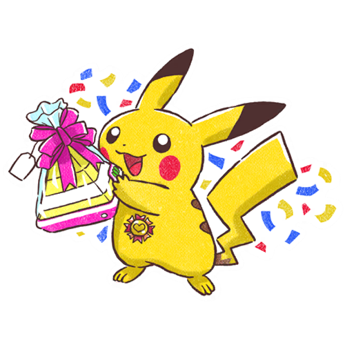 Archivo:Pegatina Pikachu 6 aniversario GO.png