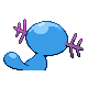Imagen posterior de Wooper macho en Pokémon Diamante y Pokémon Perla