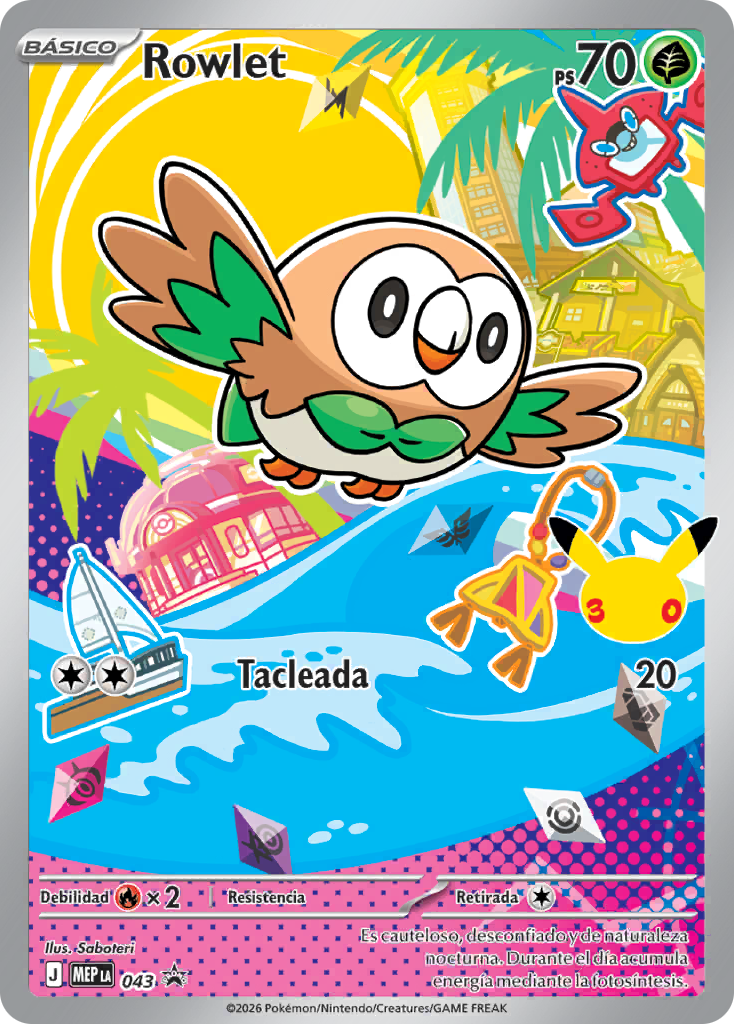Rowlet (ME Promo 43 TCG) - WikiDex, la enciclopedia Pokémon