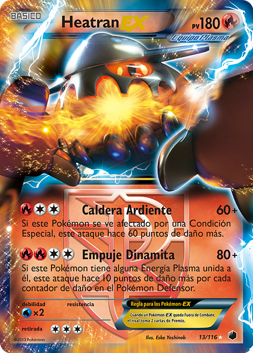 Heatran-EX (Glaciación Plasma TCG) - WikiDex, la enciclopedia Pokémon