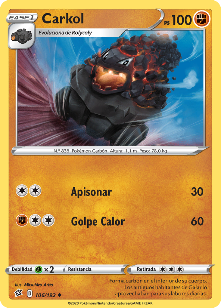 Carkol (Choque Rebelde TCG) - WikiDex, la enciclopedia Pokémon