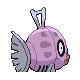 Imagen posterior de Feebas variocolor en Pokémon Platino