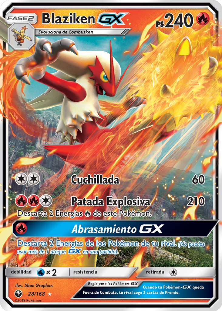 Blaziken GX Tormenta Celestial TCG WikiDex La Enciclopedia Pok mon