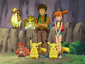 Archivo:EE01 Brock Misty y Pikachu Vulpix Sandslash Pidgeot clones.png