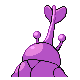 Imagen posterior de Heracross variocolor hembra en Pokémon Platino