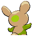 Imagen posterior de Spinda variocolor en Pokémon Platino