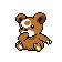 Imagen de Teddiursa en Pokémon Plata