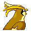 Imagen posterior de Pidgeot variocolor en Pokémon Esmeralda