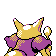 Imagen posterior de Kadabra variocolor en Pokémon Cristal