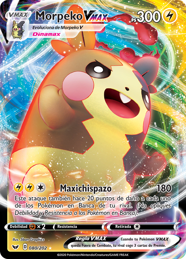 Morpeko VMAX (Espada y Escudo TCG) - WikiDex, la enciclopedia Pokémon