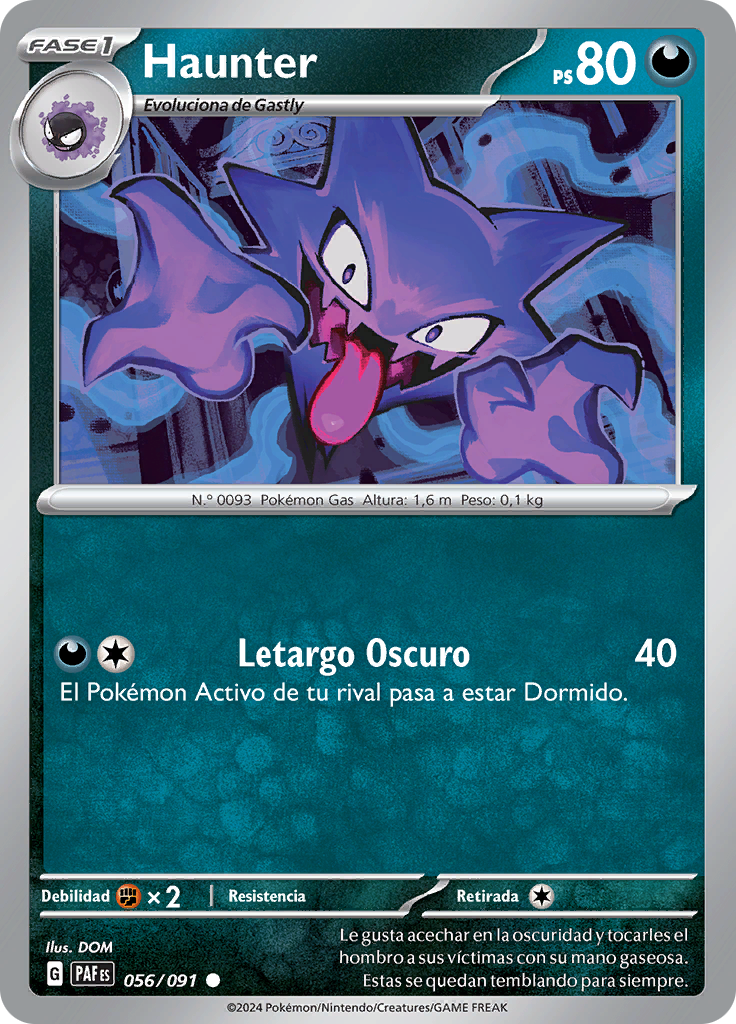 Haunter (Destinos de Paldea TCG) - WikiDex, la enciclopedia Pokémon