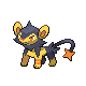 Imagen de Luxio variocolor hembra en Pokémon Diamante y Pokémon Perla